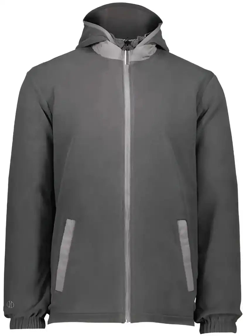 Holloway 229587 Turnabout Reversible Hooded Jacket - Athletic Gray Carbon