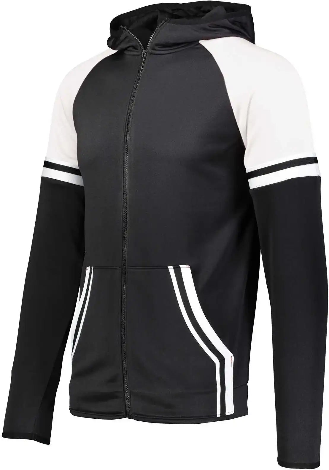 Holloway 229661 Youth Retro Grade Jacket - Black White