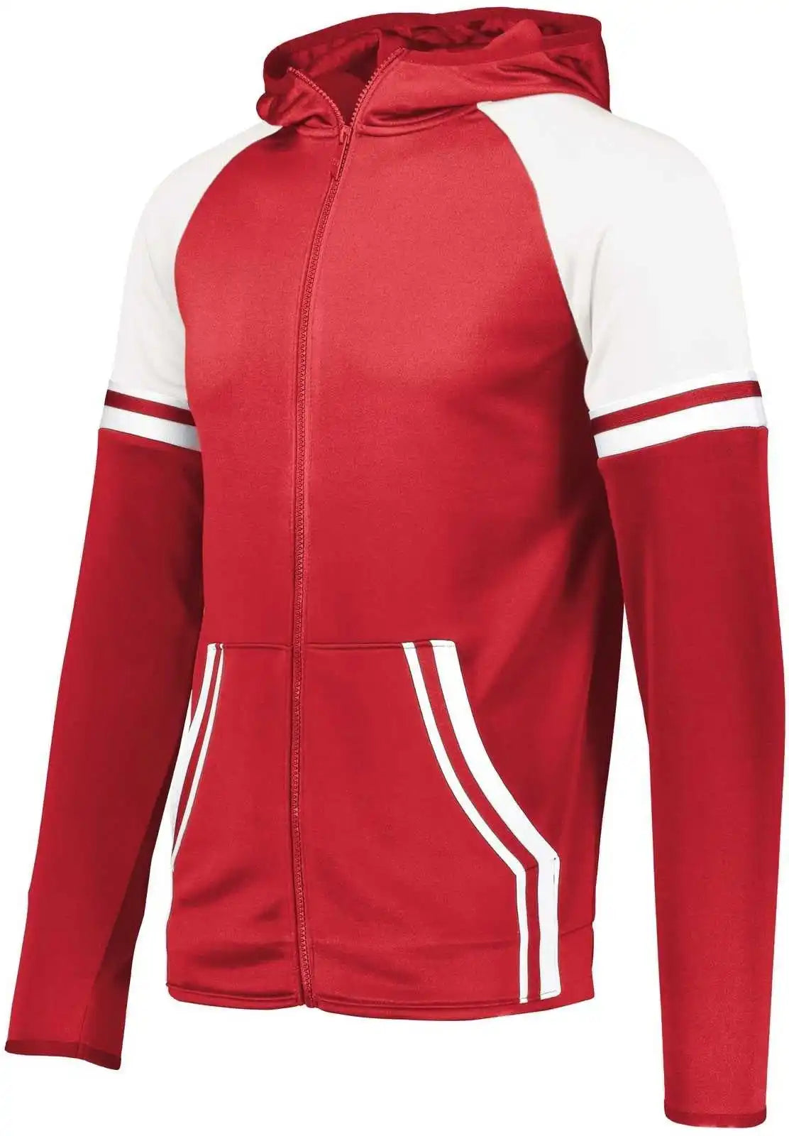 Holloway 229661 Youth Retro Grade Jacket - Scarlet White