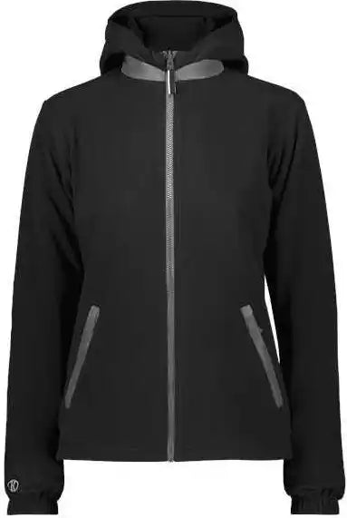 Holloway 229787 Women’s Turnabout Reversible Hooded Jacket - Black Carbon