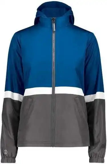 Holloway 229787 Women’s Turnabout Reversible Hooded Jacket - Royal Carbon