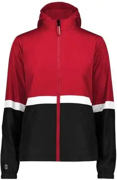Holloway 229787 Women’s Turnabout Reversible Hooded Jacket - Scarlet Black