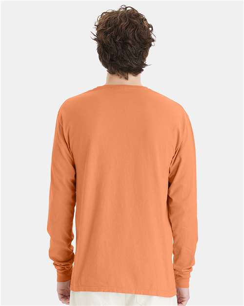 Horizon Orange Garment-Dyed Long Sleeve T-Shirt - GDH200