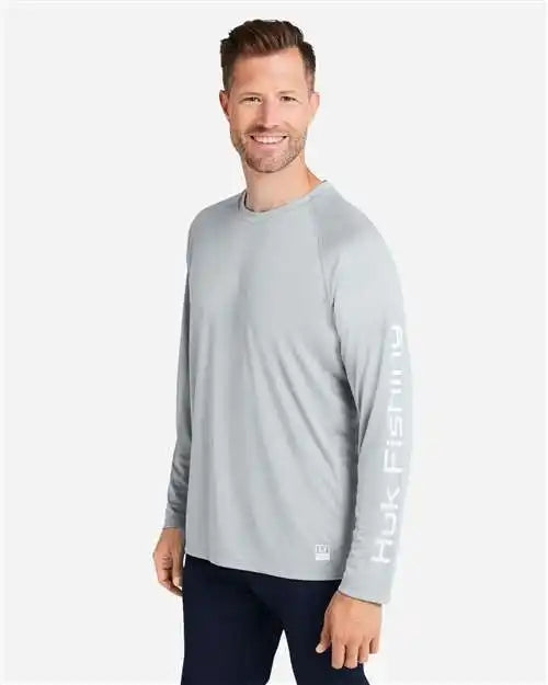 Huk H12l009 Lopro Pursuit Long Sleeve T-shirt - Harbor Mist