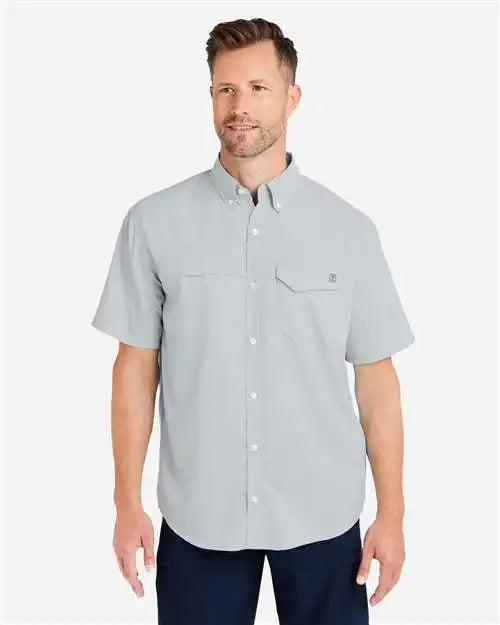 Huk H150171 Tide Point Short Sleeve Shirt - Harbor Mist