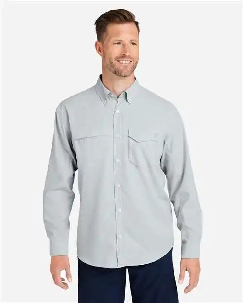 Huk H150172 Tide Point Long Sleeve Shirt - Harbor Mist