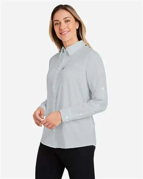 Huk H615006 Women’s Tide Point Long Sleeve Shirt - Harbor Mist
