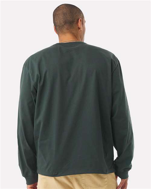 Hunter Green 7.5 oz Heavyweight Long Sleeve Tee - 4651