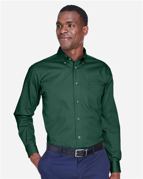 Hunter Men's Easy Blend™ Long Sleeve Twill Shirt - M500
