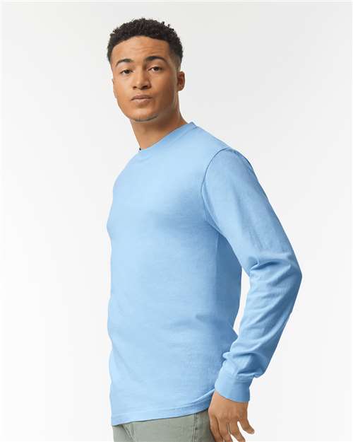 Hydrangea Garment-Dyed Heavyweight Long Sleeve T-Shirt - 6014
