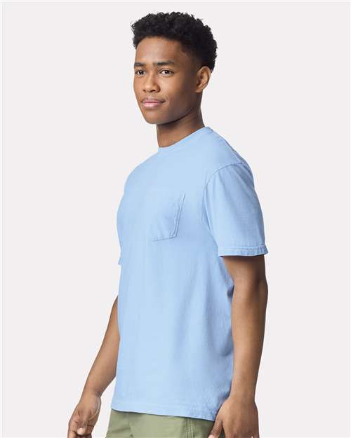 Hydrangea Garment-Dyed Heavyweight Pocket T-Shirt - 6030