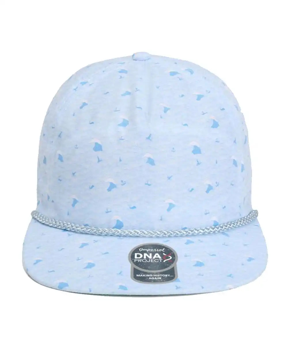 Imperial Dna010 the Aloha Rope Cap - Blue Waves - Adjustable