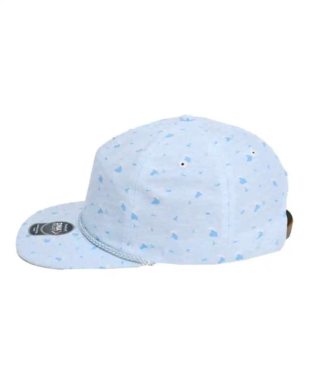 Imperial Dna010 the Aloha Rope Cap - Blue Waves - Adjustable