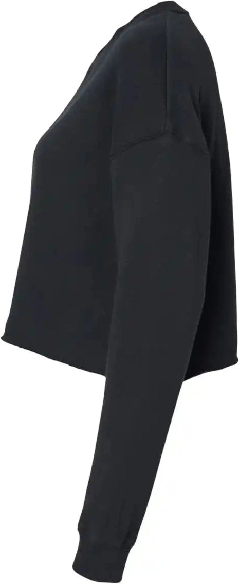 Independent Trading Co. Afx24crp Women’s Lightweight Crop Crewneck Sweatshirt - Black