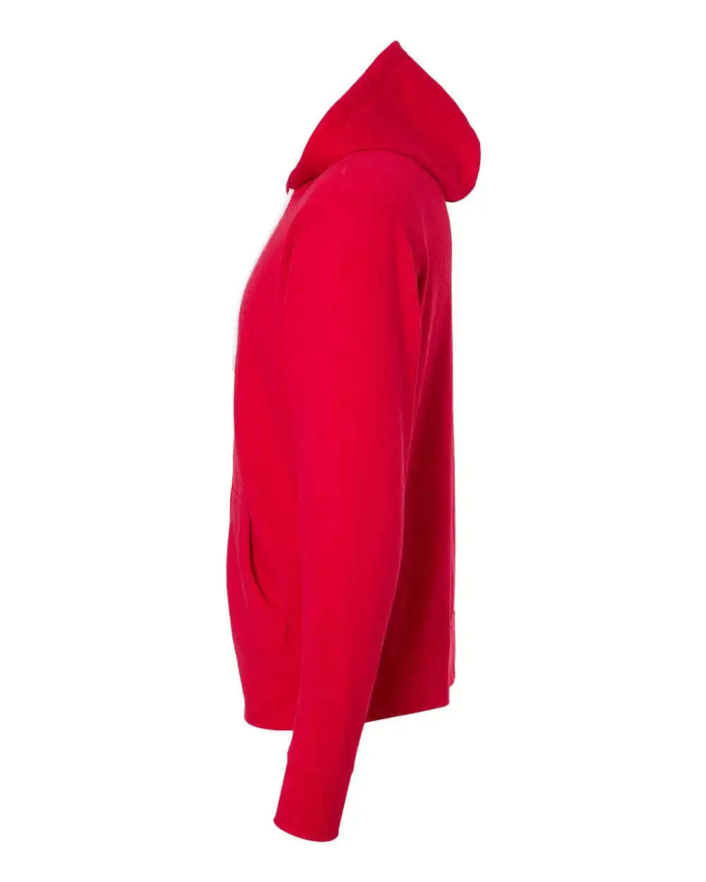 Independent Trading Co. Afx90unz Lightweight Full-zip Hooded Sweatshirt - Red