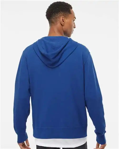 Independent Trading Co. Afx90unz Lightweight Full-zip Hooded Sweatshirt - Cobalt - 2xl