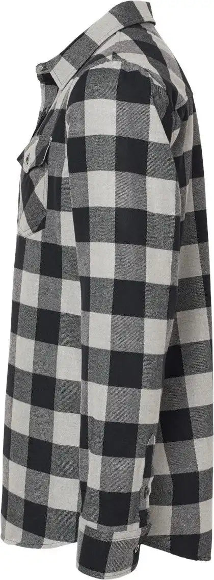 Independent Trading Co. Exp50f Flannel Shirt - Grey Heather Black
