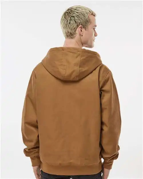 Independent Trading Co. Exp550z Insulated Canvas Workwear Jacket - Saddle