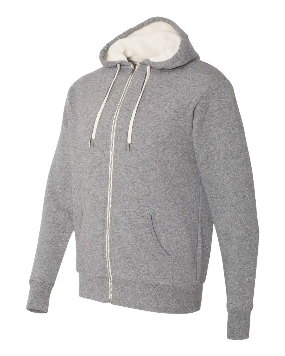 Independent Trading Co. Exp90shz Sherpa-lined Hooded Sweatshirt - Salt Pepper - & / Xs