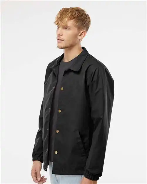 Independent Trading Co. Exp99cnb Water-resistant Windbreaker Coach’s Jacket - Black