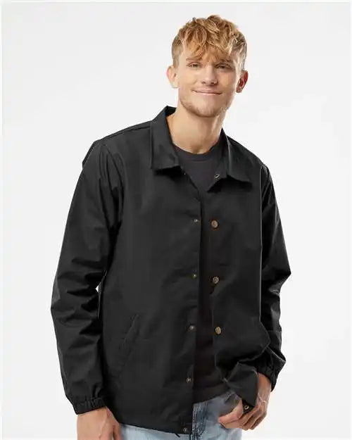 Independent Trading Co. Exp99cnb Water-resistant Windbreaker Coach’s Jacket - Black