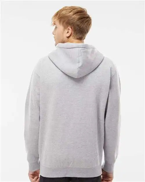 Independent Trading Co. Ind4000z Heavyweight Full-zip Hooded Sweatshirt - Grey Heather
