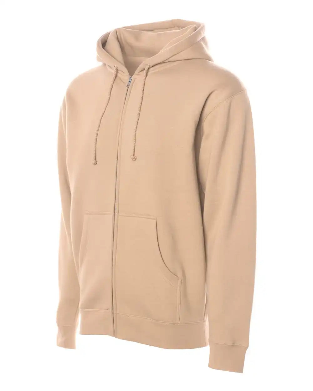Independent Trading Co. Ind4000z Heavyweight Full-zip Hooded Sweatshirt - Sandstone - Xs