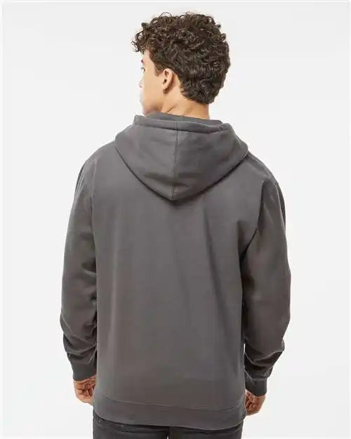 Independent Trading Co. Ind4000z Heavyweight Full-zip Hooded Sweatshirt - Solid Charcoal