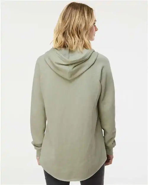 Independent Trading Co. Prm2500 Women’s Lightweight California Wave Wash Hooded Sweatshirt - Sage