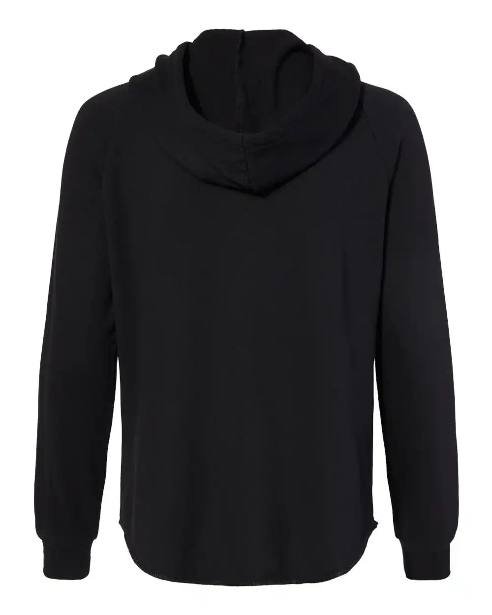 Independent Trading Co. Prm2500z Women’s California Wave Wash Full-zip Hooded Sweatshirt - Black