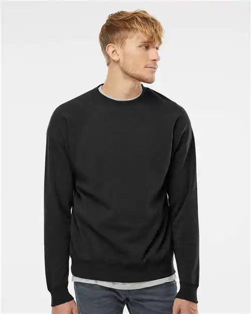 Independent Trading Co. Prm30sbc Special Blend Crewneck Raglan Sweatshirt - Black