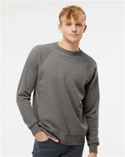 Independent Trading Co. Prm30sbc Special Blend Crewneck Raglan Sweatshirt - Nickel