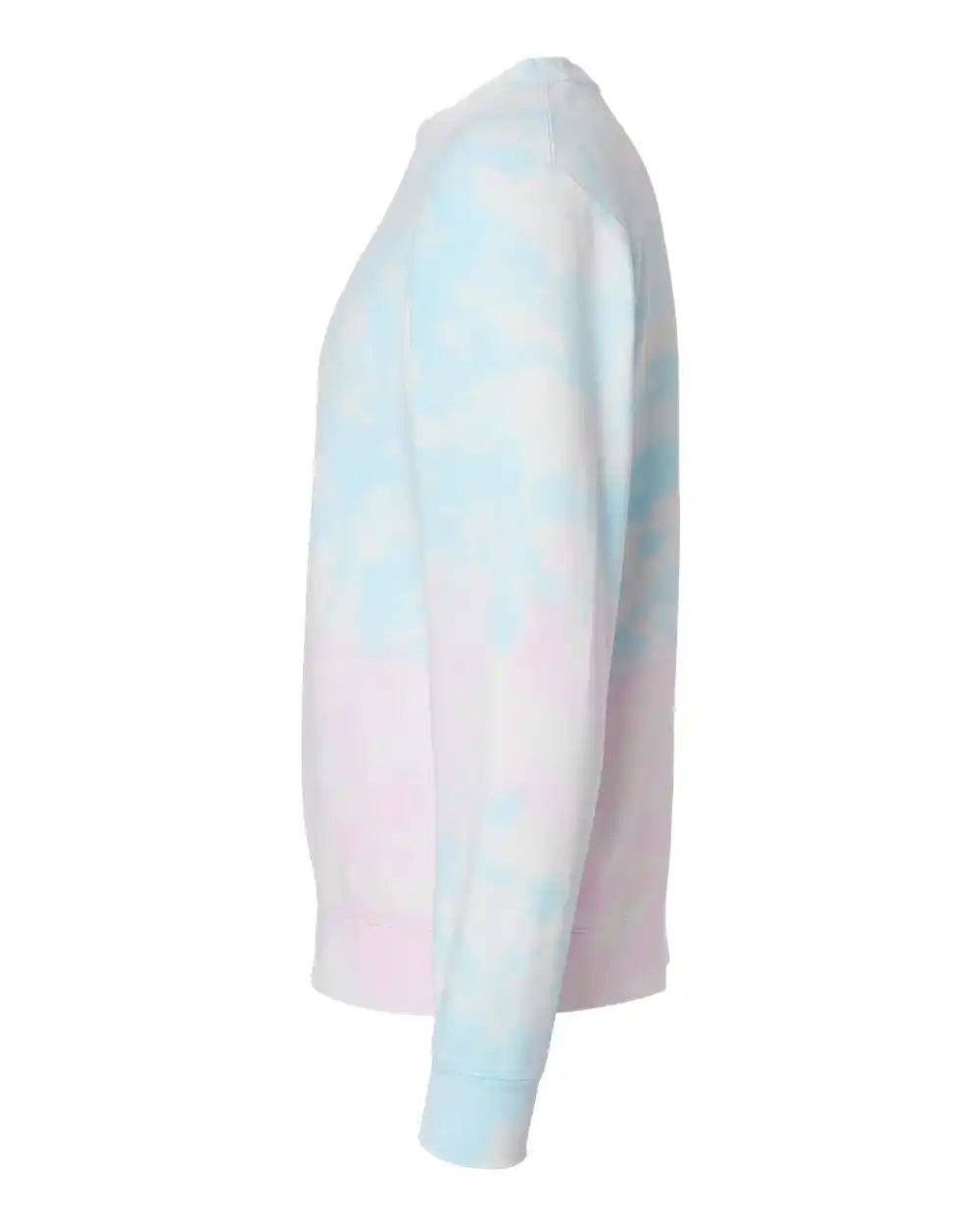 Independent Trading Co. Prm3500td Midweight Tie-dyed Crewneck Sweatshirt - Tie Dye Cotton Candy