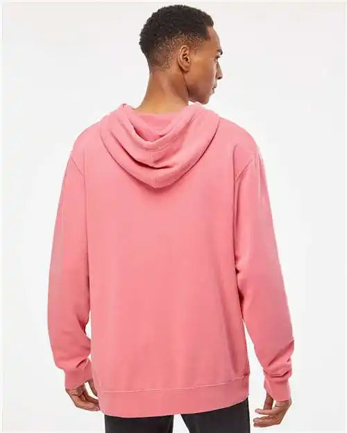 Independent Trading Co. Prm4500 Midweight Pigment-dyed Hooded Sweatshirt - Pigment Pink