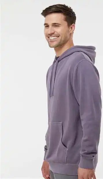 Independent Trading Co. Prm4500 Midweight Pigment-dyed Hooded Sweatshirt - Pigment Plum