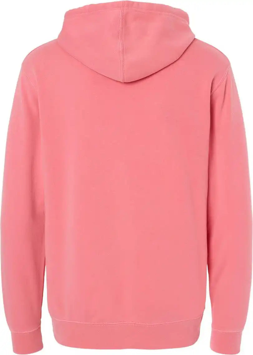 Independent Trading Co. Prm4500 Midweight Pigment-dyed Hooded Sweatshirt - Pigment Pink