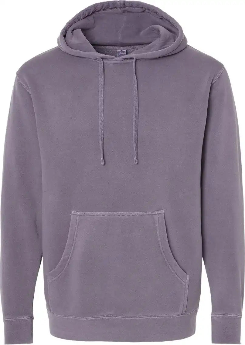 Independent Trading Co. Prm4500 Midweight Pigment-dyed Hooded Sweatshirt - Pigment Plum - Xs