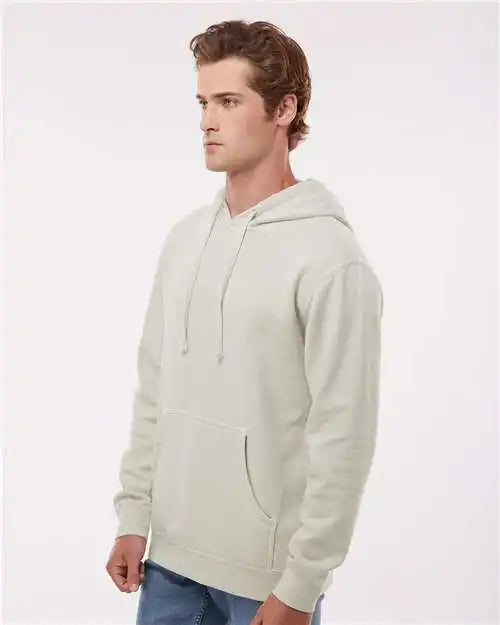 Independent Trading Co. Prm4500 Midweight Pigment-dyed Hooded Sweatshirt - Pigment Ivory