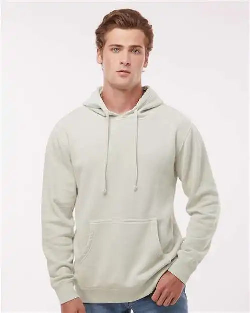 Independent Trading Co. Prm4500 Midweight Pigment-dyed Hooded Sweatshirt - Pigment Ivory