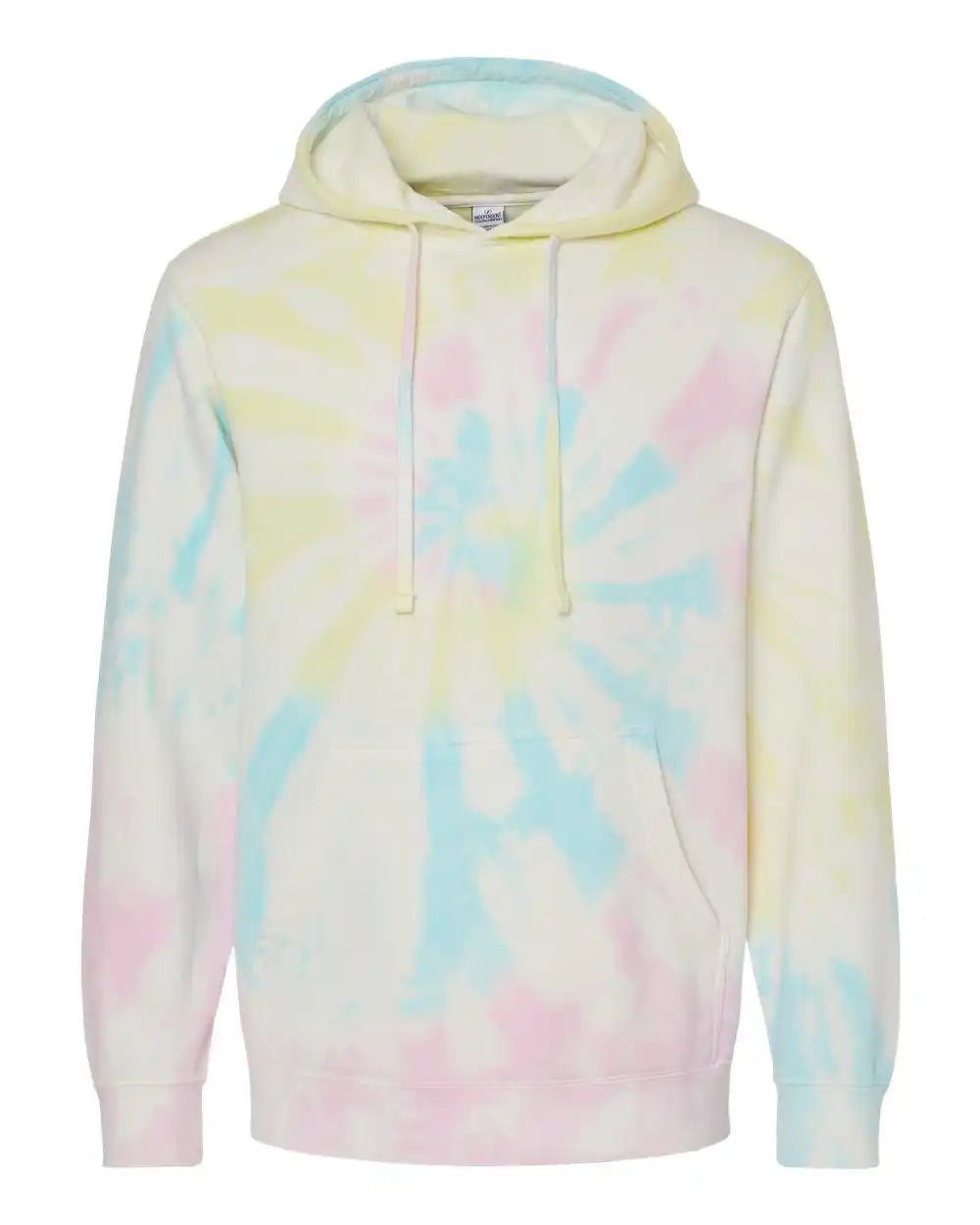 Independent Trading Co. Prm4500td Midweight Tie-dyed Hooded Sweatshirt - Tie Dye Sunset Swirl - Xs