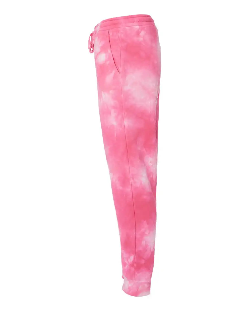 Independent Trading Co. Prm50pttd Tie-dyed Fleece Pants - Tie Dye Pink