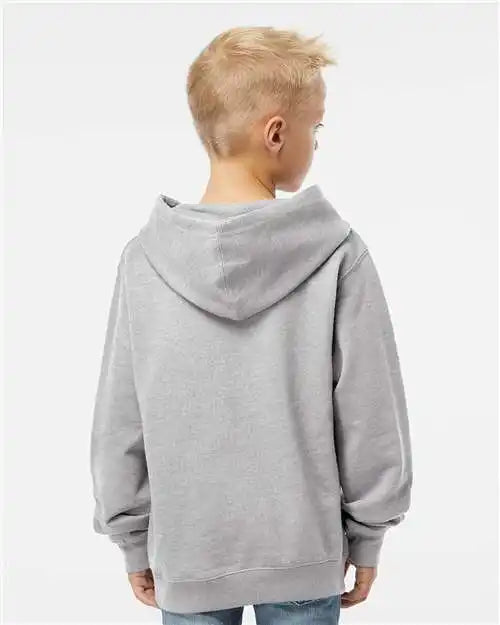 Independent Trading Co. Ss4001y Youth Midweight Hooded Sweatshirt - Grey Heather