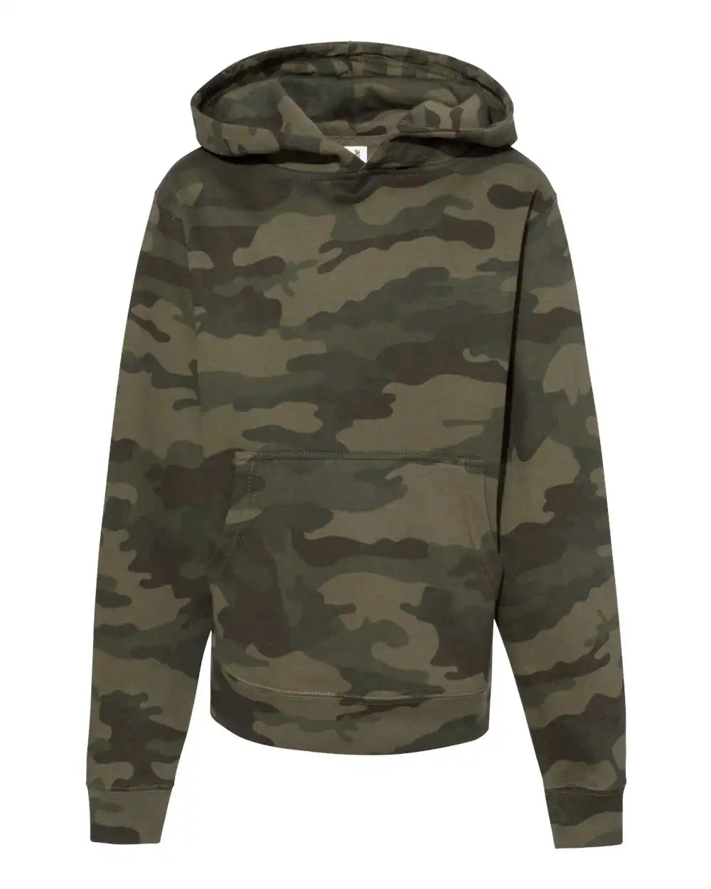 Independent Trading Co. Ss4001y Youth Midweight Hooded Sweatshirt - Forest Camo - s