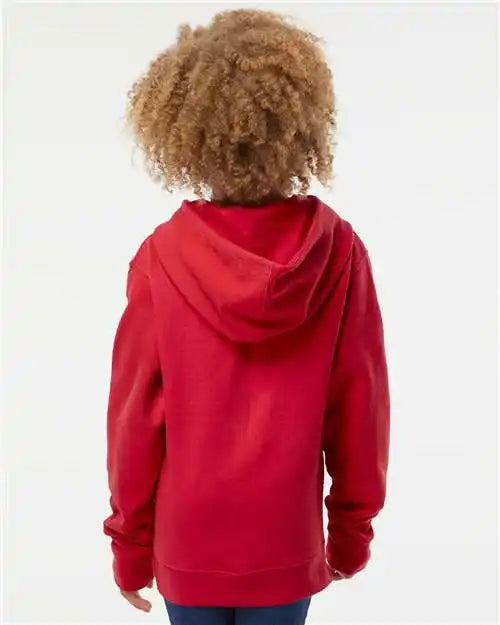 Independent Trading Co. Ss4001y Youth Midweight Hooded Sweatshirt - Red