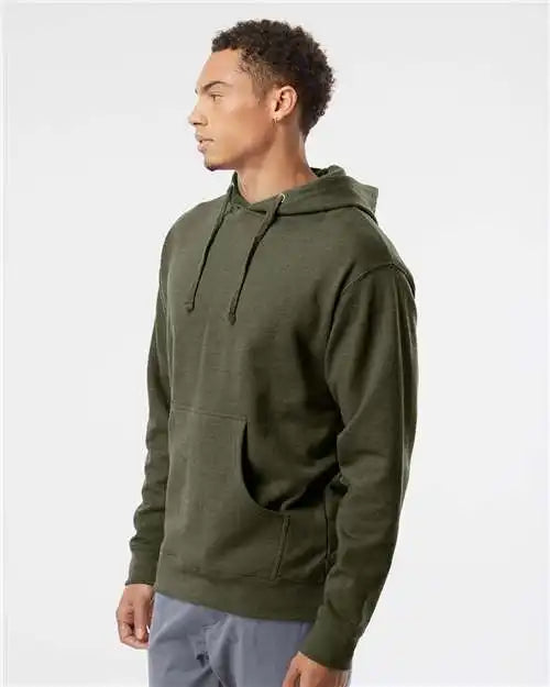 Independent Trading Co. Ss4500 Midweight Hooded Sweatshirt - Army Heather