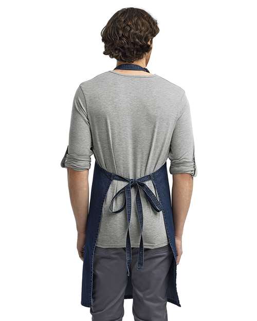 Indigo Denim Recycled Bib Apron - RP150