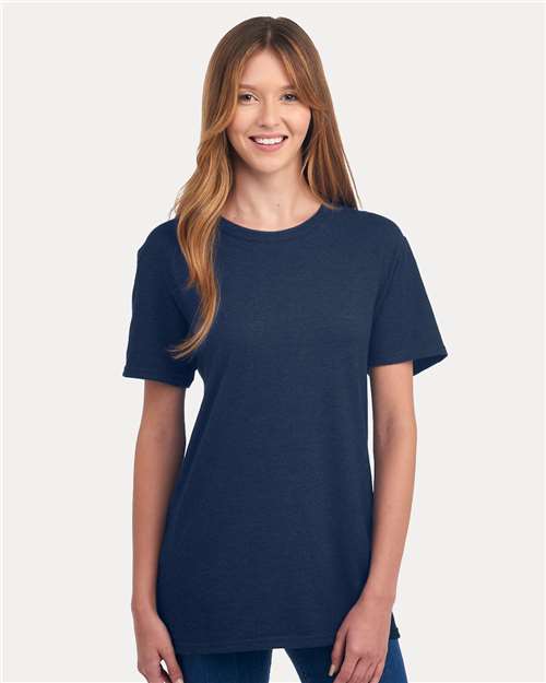 Indigo Heather Premium Blend Ring-Spun T-Shirt - 560MR