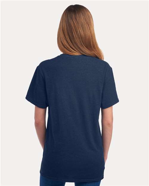 Indigo Heather Premium Blend Ring-Spun T-Shirt - 560MR