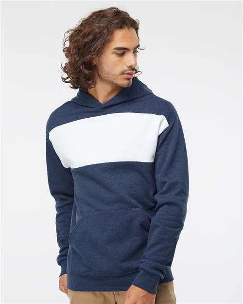 Indigo Heather/ White Nublend® Billboard Hooded Sweatshirt - 98CR