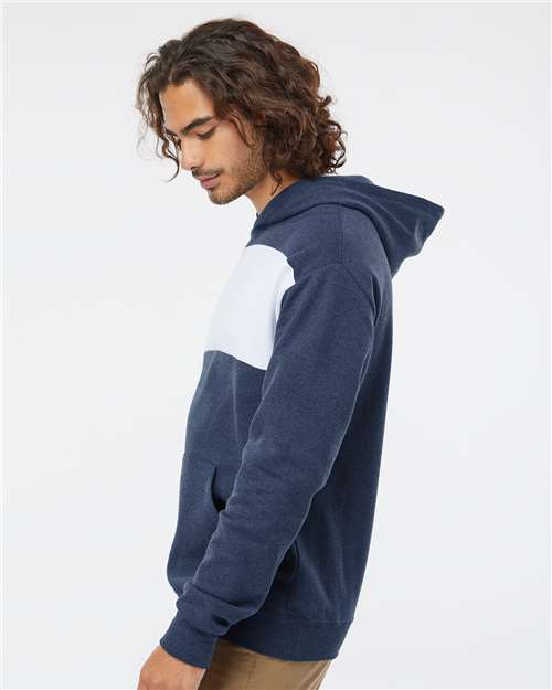 Indigo Heather/ White Nublend® Billboard Hooded Sweatshirt - 98CR
